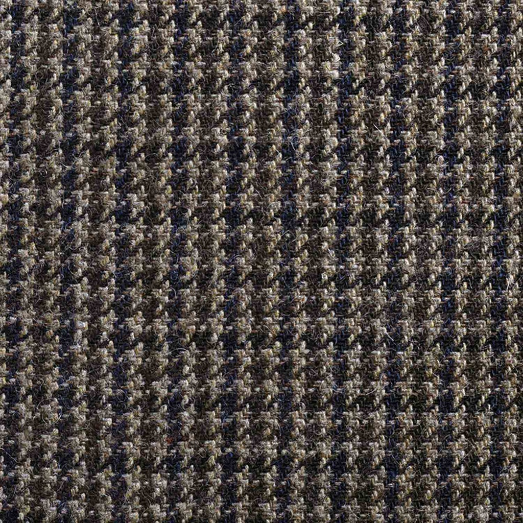 Brown Houndstooth Blended Wool | JWB-40