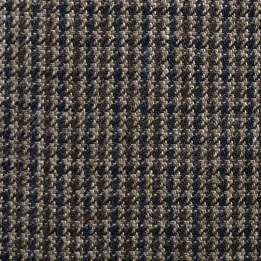[46414] Brown Houndstooth Blended Wool | JWB-40