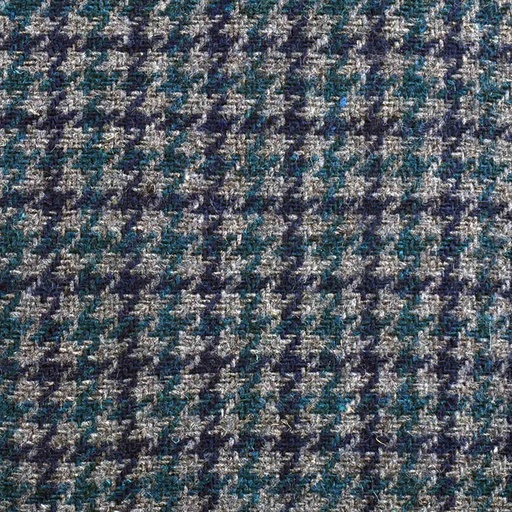 [46420] Grey Houndstooth Blended Wool Fabric | JTR-11