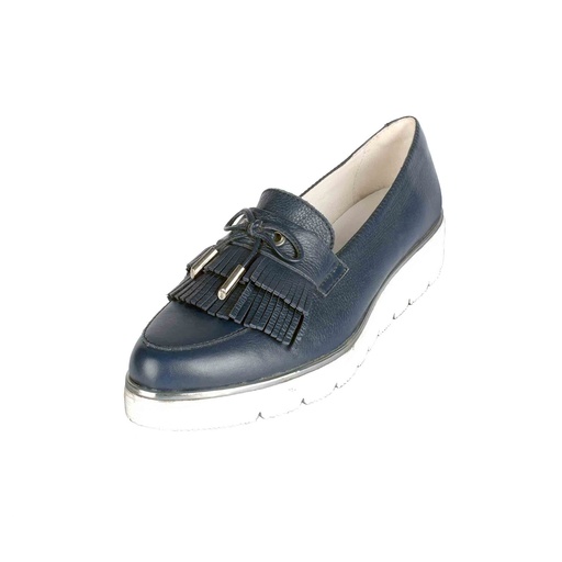 [UNI-2361] Blue Plain Leather Loafer (PAK-SER-19-09-13327|MIS/1)